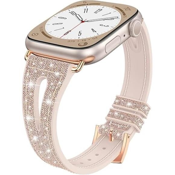 Bling SiliconeBand for AppleWatch Bands Ultra Ultra2 Series 10 9 8 7 6 5 4 3 2 1 - Picture 7 of 7